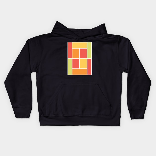 TENNIS COURT PALETTE Kids Hoodie by King Chris